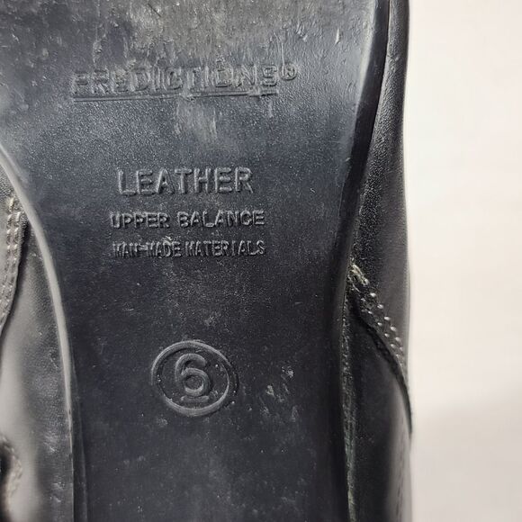 Predictions Black Leather Ankle Heel Boots - Picture 10 of 10